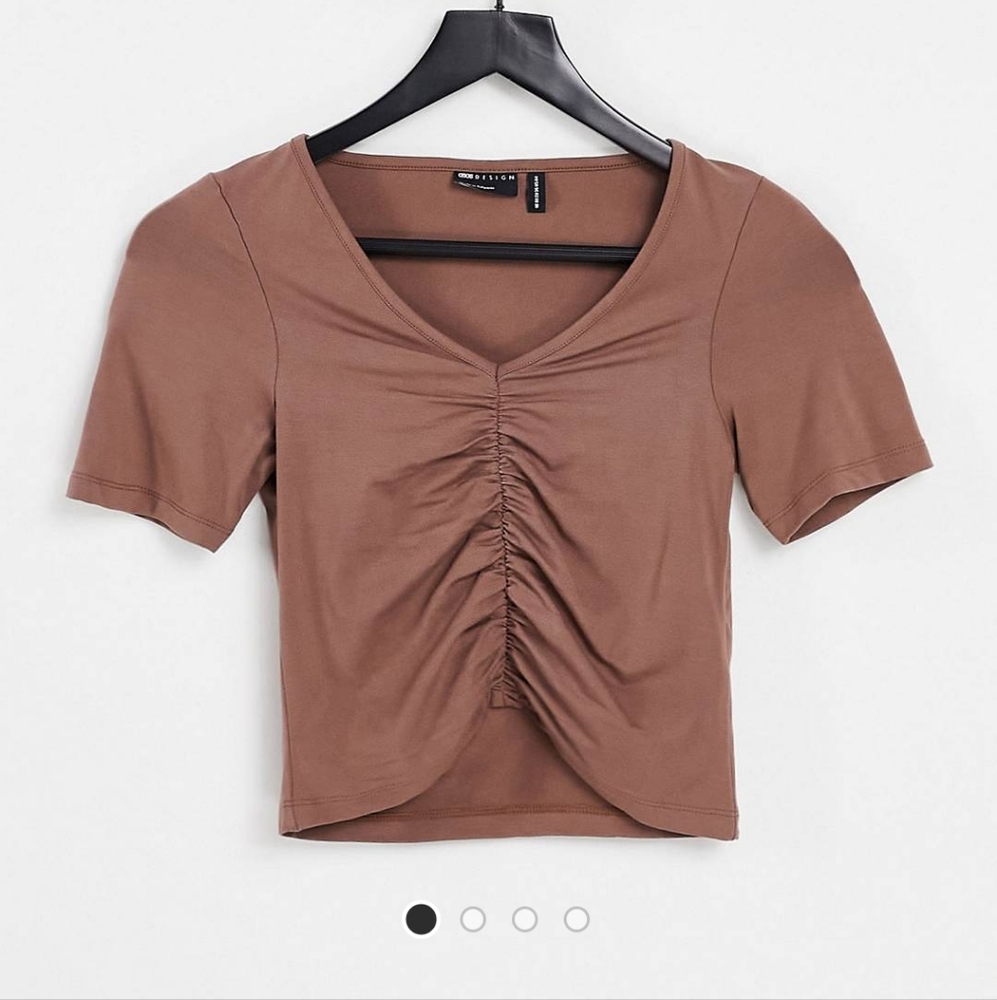 🍒3 for $30 Ruched Front Tee - Picture 1 of 3